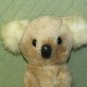 VINTAGE KOALA 10" PLUSH STUFFED ANIMAL LIGHT TAN WHITE EARS STICKY HANDS KOREA