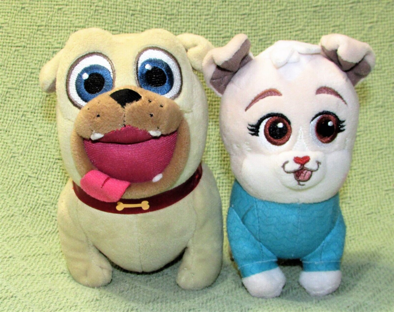 PUPPY DOG PALS PLUSH KEIA AND ROLLY THE PUG STUFFED ANIMALS DISNEY 6