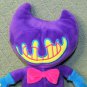 10" PURPLE MONSTER ALIEN PLUSH YELLOW SMILE NO EYES BLUE GLOVES SOFT STUFFED TOY