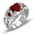 A Gorgeous Red Heart Zircon "Sweetheart" Engagement Ring