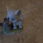 Figurine, Lefton china, hand painted, cat and mouse