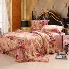 4-Piece 100% 19 Momme Mulberry Silk Bedding Sets Bed in a Bag