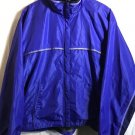 Purple Windbreaker Large Moving Comfort Long Sleeve Hooded Rain Jacket