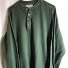 Levi's Size Small Green Henley Long Sleeve