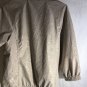 Zenergy By Chico's Windbreaker Women's Size 0 Tan with Gold Tiger Print