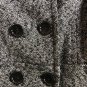 Vintage 80's Esprit coat LARGE Gray Wool Tweed Peacoat Lined Heavy Warm L