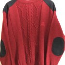 BurrBerrys Mens Red Sweater New With Out Tag Made in London 100% Pure New Wool