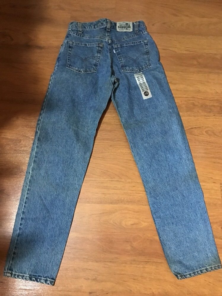 Levi Strauss Mens SilverTab Relaxed Fit W28 L32 Medium Wash NWOT 100% ...