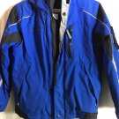 Columbia Sports Wear Youth 10-12 Heavy Coat Water Proof Material Blue Zip Hoodie