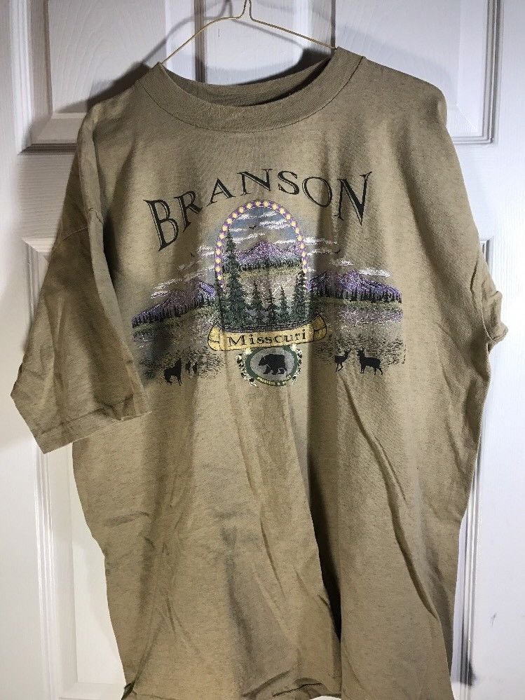 Branson Missouri Perserve and Protect Light Brown T Shirt XL Short Sleeve