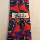 City Streets Skinny Abstract Tie Red 55 1/2'' x  3''