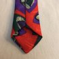 City Streets Skinny Abstract Tie Red 55 1/2'' x 3''
