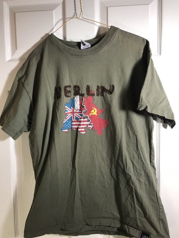 Berlin T Shirt Large Short Sleeve Brown