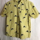Stussy Yellow Short Sleeve Shirt Men's Small with Marlin Fish