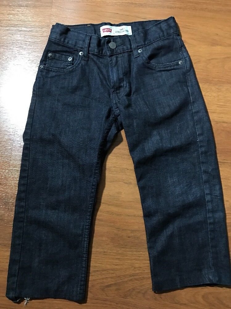 LEVIS 541 ATHLETIC FIT DARK WASH JEANS 8 REG 24x22 RED TAB LITTLE E JUNIORS