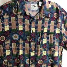 Ringo Sport Hawaiian Button Up Microfiber Shirt Sz XL Short Sleeve Polo