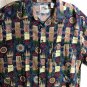 Ringo Sport Hawaiian Button Up Microfiber Shirt Sz XL Short Sleeve Polo