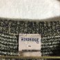 Grey Striped Black and White Men's Sweater XL Windridge Acrylic