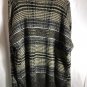 Grey Striped Black and White Men's Sweater XL Windridge Acrylic