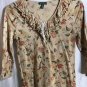 LRL Small Cardigan Womens Long Sleeve Flower Design V Neck Lauren Jeans Co
