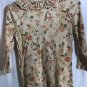 LRL Small Cardigan Womens Long Sleeve Flower Design V Neck Lauren Jeans Co