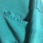 Greenline Sweater Vintage 44'' Large Long Sleeve 80's 1/4 button Down Green