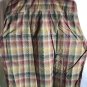 Alan Flusser XL Dress Shirt Long Sleeve Plaid Button Front Purple Tag Brown