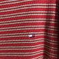 Tommy Hilfiger Mens Sweater XXL Red with White Stripes Long Sleeve Pull Over