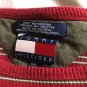 Tommy Hilfiger Mens Sweater XXL Red with White Stripes Long Sleeve Pull Over