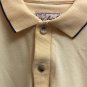 Wool Rich Mens Large Original Outdoor Wear Short Sleeve Polo Yellow