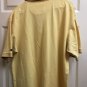 Wool Rich Mens Large Original Outdoor Wear Short Sleeve Polo Yellow