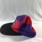 Vintage Mickey Unlimited Adjustable Snapback Hat Purple and Red Checkers