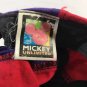 Vintage Mickey Unlimited Adjustable Snapback Hat Purple and Red Checkers