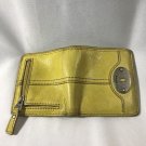 Fossil Yellow Wallet Handheld Cow Hid