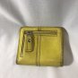 Fossil Yellow Wallet Handheld Cow Hid