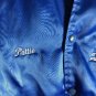 Blue Satin Jacket Small Lined Auburn Sportswear Evanite Fiber Vintage 80s