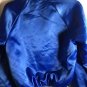 Blue Satin Jacket Small Lined Auburn Sportswear Evanite Fiber Vintage 80s