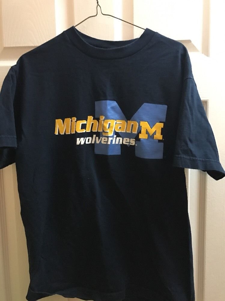 Michigan Wolverines Medium Vintage T-Shirt Short Sleeve J America