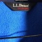 L.L. Bean Men's Small Reg Blue Full Zip Long Sleeve