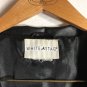 White Stag Black Polyurethane Vegan Leather Faux Coat Jacket Large (42)
