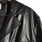 White Stag Black Polyurethane Vegan Leather Faux Coat Jacket Large (42)