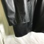 White Stag Black Polyurethane Vegan Leather Faux Coat Jacket Large (42)