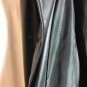 White Stag Black Polyurethane Vegan Leather Faux Coat Jacket Large (42)