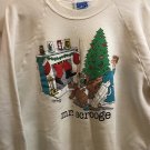 Jim Benton Mr. Scrooge Sweater XL Sharky's Dry Goods Long Sleeve White Crewneck