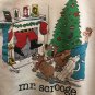 Jim Benton Mr. Scrooge Sweater XL Sharky's Dry Goods Long Sleeve White Crewneck