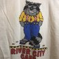 River City Cafe T-shirt XL Short Sleeve Vintage Columbia, SC White Graphic Tee