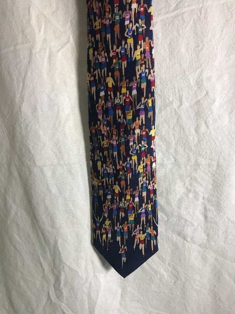 ALYNN creative American Design "MARATHON'' Neckwear Men's Silk Long Tie 4"W