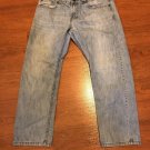 Levi Strauss 505 Regular Fit 33 x 28 Size 14H Zipper Light Blue Cotten