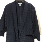 Christopher & Banks Women's Large Blazer without Buttons Blue with Circles