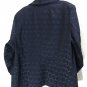 Christopher & Banks Women's Large Blazer without Buttons Blue with Circles